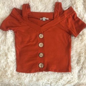 Haute monde  orange   tank top